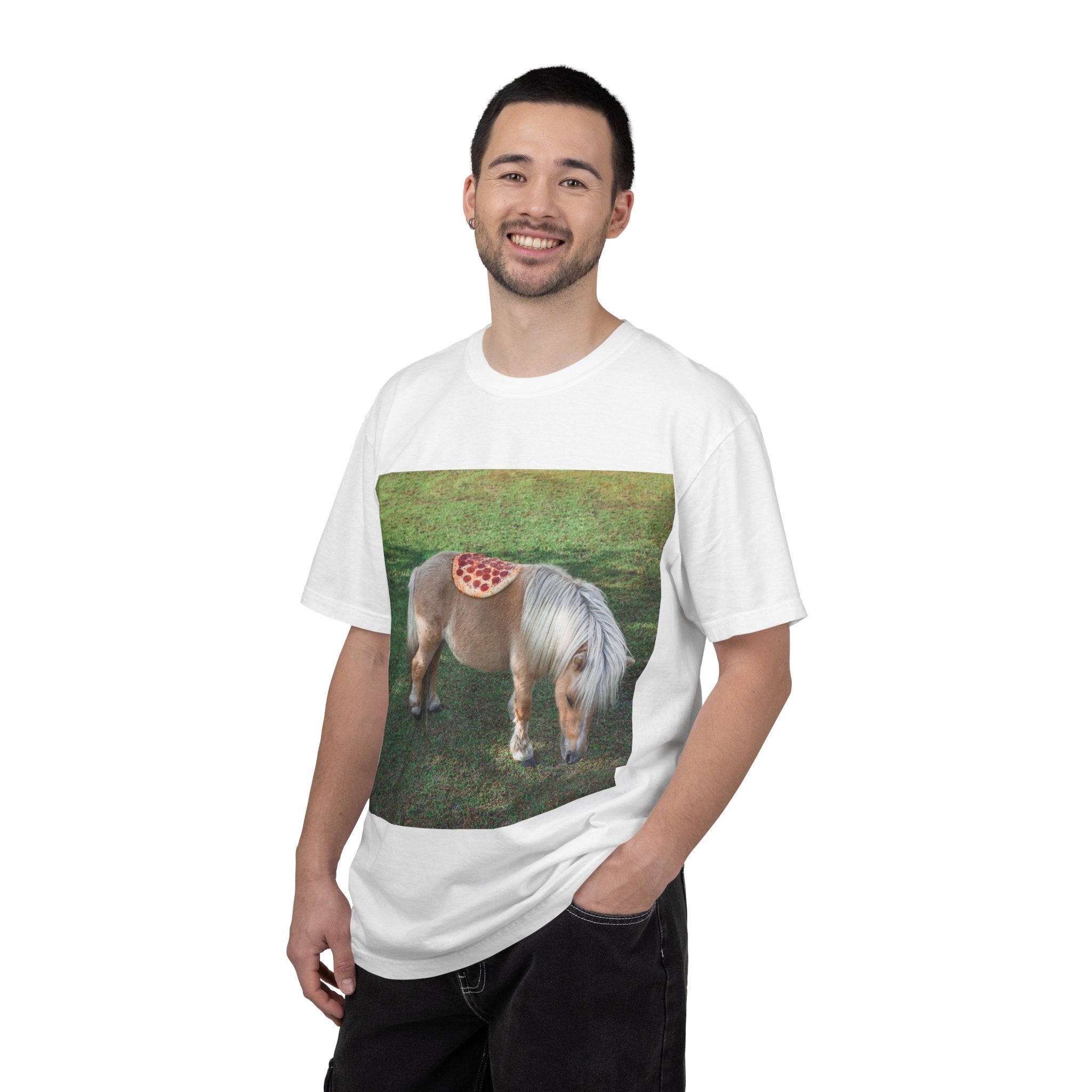 Pizza Pony T-Shirt — Cute Pony with Pizza Saddle Graphic Tee